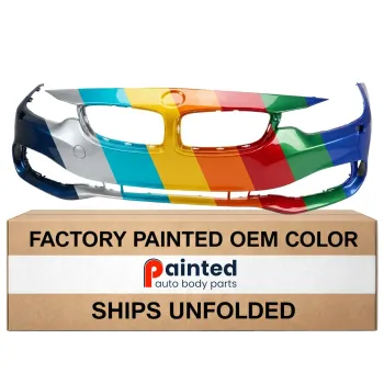 BMW BMW 4 (4DOORS/GRAN COUPE) FRONT BUMPER COVER PRIMED (WO/M SPORT) WO/WASHER W/ PK SENSOR W/PK ASSIST (WO/CAMERA) OEM#51117363282 2015-2017 PL#BM1000387