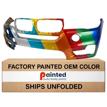 BMW BMW X5  FRONT BUMPER COVER PRIMED (WO/HL WASH)(W/2 SENSOR)(W/SURND VIEW)(WO/M SPT)**CAPA** OEM#51117378609 2014-2018 PL#BM1000393C