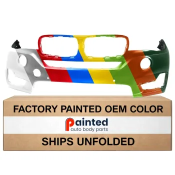 BMW BMW X5 FRONT BUMPER COVER PRIMED (WO/HL WASH)(W/6 SENSOR)(WO/SURND VIEW)(WO/M SPT) OEM#51117378613 2014-2018 PL#BM1000394