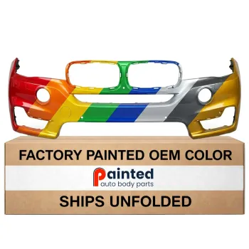 BMW BMW X5 HYBRID FRONT BUMPER COVER PRIMED W/WASH W/SENSR W/SURND VIEW W/NIGHT VISION W/LED FOG (WO/M SPT) OEM#51117378555 2016-2018 PL#BM1000403