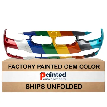 BMW BMW 3 (SEDAN) HYBRID  FRONT BUMPER COVER PRIMED W/WASH WO/M SPORT (STANDARD) OEM#51117445106 2016-2018 PL#BM1000426