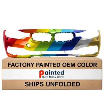 BMW BMW 3 (SEDAN) HYBRID  FRONT BUMPER COVER PRIMED W/WASHER WO/M SPORT (LUXURY) OEM#51117445133 2016-2018 PL#BM1000428