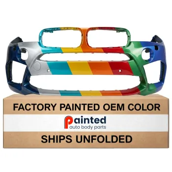 BMW BMW X5  FRONT BUMPER COVER PRIMED (W/HL WASH)(W/PK SENSOR)(W/AUTO PARKING  AID)(W/M SPT) OEM#51118066734 2014-2018 PL#BM1000435
