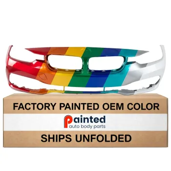 BMW BMW 3 (SEDAN) HYBRID  FRONT BUMPER COVER PRIMED WO/WASHER WO/M SPORT (SPORT/SHADOW SPORT) OEM#51117445137 2016-2018 PL#BM1000455