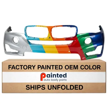BMW BMW X5  FRONT BUMPER COVER PRIMED (WO/HL WASH)(W/2 SENSOR)(WO/SURND VIEW)(WO/M SPT) OEM#51117378597 2014-2018 PL#BM1000471