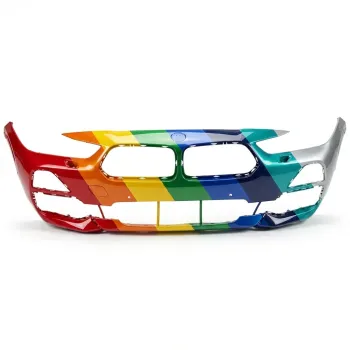 BMW BMW X2  FRONT BUMPER COVER PRIMED (W/HL WASHER)(W/SENSOR)(28i WO/M SPORT) OEM#51119491565 2018-2020 PL#BM1000503