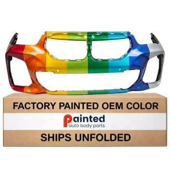 BMW BMW X1 FRONT BUMPER COVER PRIMED (WO/WASHER)(W/SENSOR)(W/PARKING ASSIST)(W/M PKG) OEM#51119883765 2020-2022 PL#BM1000524