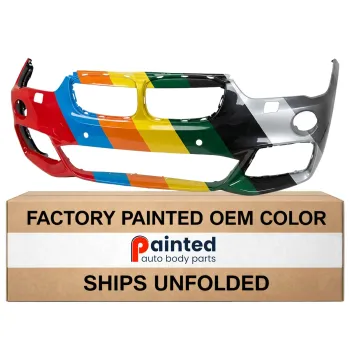 BMW BMW X1 FRONT BUMPER COVER PRIMED (W/WASHER)(W/SENSOR)(W/M PKG) OEM#51118072773 2017-2019 PL#BM1000539