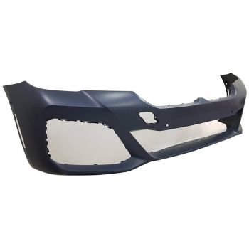 BMW BMW 5 SERIES (SEDAN)  FRONT BUMPER COVER PRIMED (W/PK ASSIST SYSTEM)(530i/540i W/M SPORT)(M550i) OEM#51119852206 2021-2023 PL#BM1000541