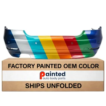 BMW BMW 5 SERIES (SEDAN) REAR BUMPER COVER PRIMED (W/Sensor)(W/O M Pkg) OEM#51127077940 2004-2007 PL#BM1100139