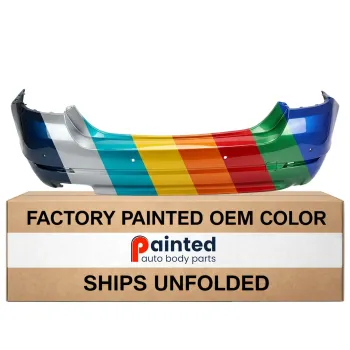 BMW BMW 5 SERIES (SEDAN) REAR BUMPER COVER PRIMED (W/SENSOR)(528i WO/M PKG) OEM#51127238522 2011-2013 PL#BM1100248