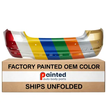 BMW BMW 4 (2DOORS/COUPE) REAR BUMPER COVER PRIMED (428i/430i)(W/ SENSOR)(MODERN/SUXURY/SPORT) OEM#51127363307 2014-2017 PL#BM1100285