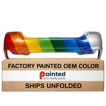 BMW BMW 4 (4DOORS) REAR BUMPER COVER PRIMED (W/ SENSOR)(WO/PK ASSIST)(W/ M SPORT) OEM#51128062246 2015-2020 PL#BM1100326