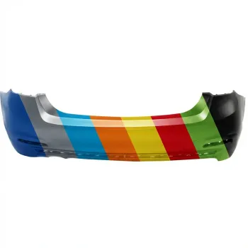 BMW BMW 3 (SEDAN) REAR BUMPER COVER PRIMED GRAY (320i/328d)(EXC STANDARD LINE)(WO/SENSOR)(WO/M SPORT) OEM#51127384599 2016-2018 PL#BM1100347