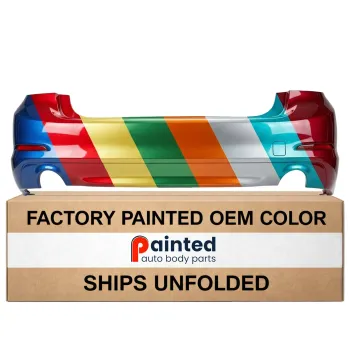 BMW BMW 5 SERIES (SEDAN) REAR BUMPER COVER PRIMED (530i/540d WO/M PKG)(WO/LUXURY PKG)(WO/SENSOR) OEM#51127475591 2017-2020 PL#BM1100372