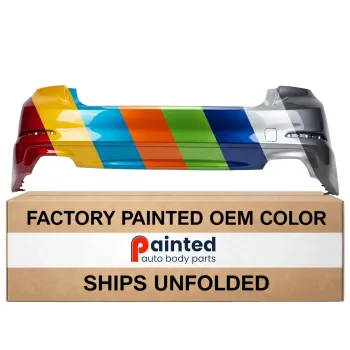 BMW BMW 5 SERIES (SEDAN) REAR BUMPER COVER PRIMED (540i WO/M PKG)(WO/LUXURY PKG)(WO/SENSOR)(WO/PARK SYS) OEM#51127475590 2017-2020 PL#BM1100378