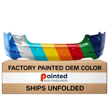 BMW BMW 5 SERIES (SEDAN) REAR BUMPER COVER PRIMED (540i WO/M PKG)(WO/LUXURY PKG)(W/SENSOR)(WO/PARK SYS) OEM#51127475592 2017-2020 PL#BM1100379