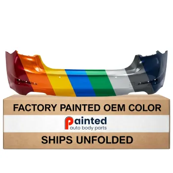 BMW BMW 5 SERIES (SEDAN) REAR BUMPER COVER PRIMED (540i WO/M PKG)(WO/LUXURY PKG)(W/SENSOR)(WO/PARK SYS)**CAPA** OEM#51127475592 2017-2020 PL#BM1100379C