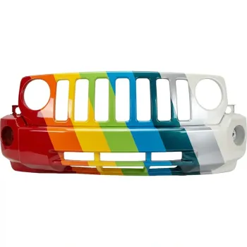 JEEPVEHICLE PATRIOT  FRONT BUMPER COVER PRM (W/FOG)(WO/Tow Hook) OEM#68021299AB 2007-2010 PL#CH1000893