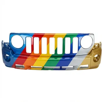 JEEP PATRIOT FRONT BUMPER COVER PRIMED (W/FOG & Tow Hook) OEM#68021303AB 2007-2010 PL#CH1000935