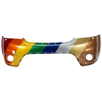 DODGE JOURNEY FRONT BUMPER UPPER COVER PRIMED (2 PC)(W/ WASHER)**CAPA** OEM#1TX82TZZAC (P) 2012-2019 PL#CH1000998C