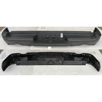 DODGE TRUCKS & VANS DODGE/PU (R1500) REAR STEP BMP ASSY TXT-BLACK (W/4 PK SENSOR)(DUAL EXHAUST)(REBEL) OEM#68404446AB-PFM 2019-2022 PL#CH1103143