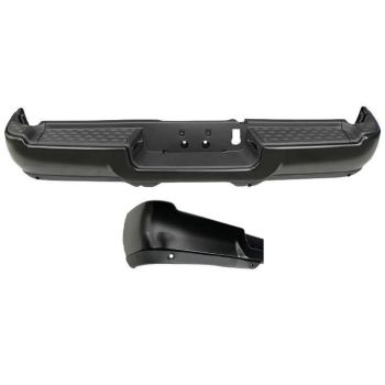 DODGE TRUCKS & VANS DODGE/PU (R2500/3500) REAR STEP BMP ASSY BLACK (W/SENSOR) OEM#68576320AA-PFM 2019-2024 PL#CH1103172