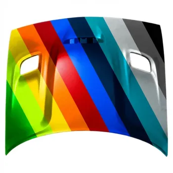 DODGE CHALLENGER HOOD (ALUM)(CENTER SCOOP W/SIDE VENT)(HELLCAT/ R/T SCAT PACK) **CAPA** OEM#68259672AF 2015-2023 PL#CH1230332C