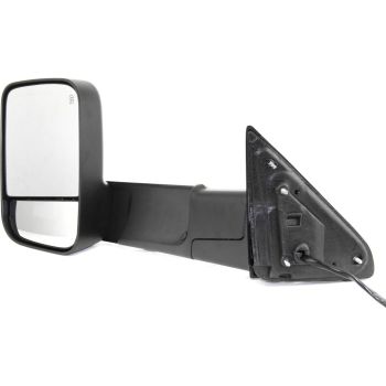 DODGE TRUCKS & VANS DODGE/PU (R2500/3500) DOOR MIRROR LEFT (Driver Side) PWR/HTD/SIGNAL/PUDDLE (DUAL GLASS)(TEXT BLACK)(W/TOW PKG) OEM#55372071AM 2010-2011 PL#CH1320315