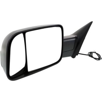DODGE TRUCKS & VANS DODGE/PU (R2500/3500) DOOR MIRROR LEFT (Driver Side) MANUAL (DUAL GLASS)(TXT-BLK) (W/TOW) OEM#68142671AH 2013-2018 PL#CH1320349
