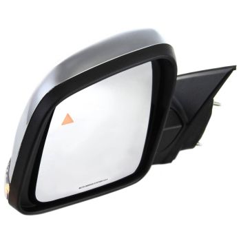 JEEP GRAND CHEROKEE DOOR MIRROR LEFT (Driver Side) PWR/HTD/SIGNAL/MEMORY/BLIND DETECT/M-FOLD (CHROME CVR)(WO/AUTO DIM) OEM#68236931AF 2011-2021 PL#CH1320359