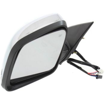 DODGE TRUCKS & VANS DURANGO DOOR MIRROR LEFT (Driver Side) PWR/HTD/SIGNAL (CHR)(WO/BLIND SPOT DET) OEM#68237573AF 2014-2022 PL#CH1320377