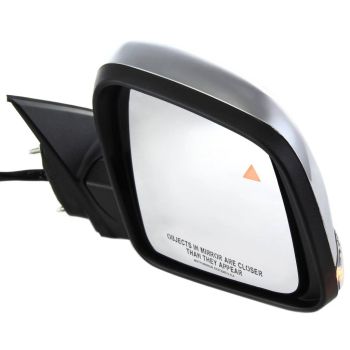 JEEP GRAND CHEROKEE DOOR MIRROR RIGHT (Passenger Side) PWR/HTD/SIGNAL/MEMORY/BLIND DETECT/M-FOLD (CHROME CVR)(WO/AUTO DIM) OEM#68236930AF 2014-2021 PL#CH1321359