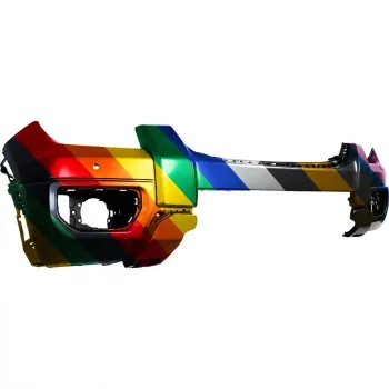 FORD TRUCKS & VANS RANGER FRONT BUMPER COVER PRIMED (W/SENSOR)(W/CHROME INSERT)(XLT/LARIAT) OEM#N1WZ17D957DPPTM 2024-2025 PL#FO1000779