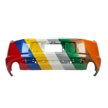 FORD MUSTANG REAR BUMPER COVER (WO/PARK SENSOR BASE/GT)(OE TAKEOFF) OEM#DR3Z17K835AAPTM 2013-2014 PL#FO1100687