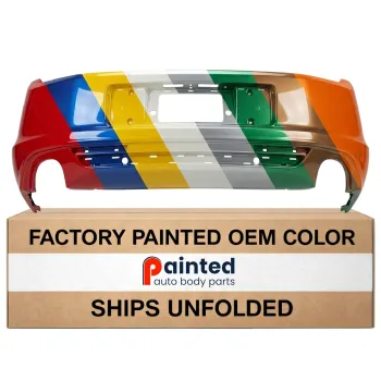 FORD MUSTANG  REAR BUMPER COVER (WO/PARK SENSOR BASE/GT)(OE TAKEOFF) OEM#DR3Z17K835AAPTM 2013-2014 PL#FO1100687