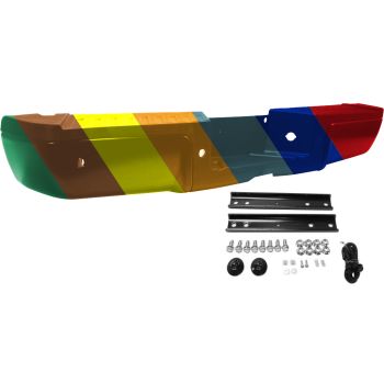 FORD TRUCKS & VANS FORD/PU F250/350/450 (SUPER DUTY) REAR STEP BUMPER ASSY BLACK W/BLACK PAD (W/SENSOR) OEM#9C3Z17906CPTM-PFM 2013-2016 PL#FO1103175