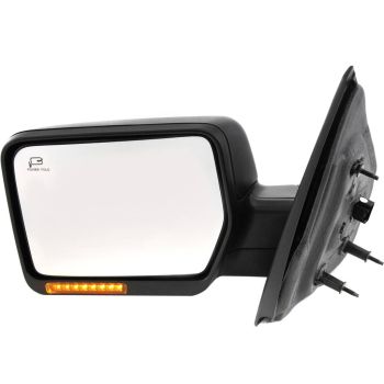 FORD TRUCKS & VANS FORD/PU  (F150 EXC HERITAGE) DOOR MIRROR LEFT (Driver Side) PWR/HTD/SIGNAL/PUDDLE/P-FOLD (TXT) OEM#6L3Z17683DA 2004-2006 PL#FO1320378
