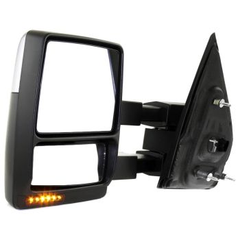 FORD TRUCKS & VANS FORD/PU (F150 EXC HERITAGE) DOOR MIRROR LEFT (Driver Side) PWR/HTD/SIGNAL/PUDDLE/MEMORY/M-FOLD (CHR)(DUAL ARM) OEM#9L3Z17683EC 2007-2008 PL#FO1320388