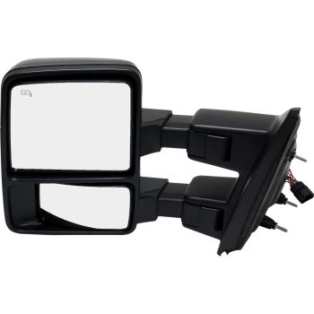 FORD TRUCKS & VANS FORD/PU F150 (EXC SVT RAPTOR) DOOR MIRROR LEFT (Driver Side) (Driver Side) PWR/HTD/SIGNAL/PUDDLE/MEMORY/PWR-FOLD (BLACK&CHROME CVR)(DUAL ARM) OEM#DL3Z17683AA-PFM 2013-2014 PL#FO1320480