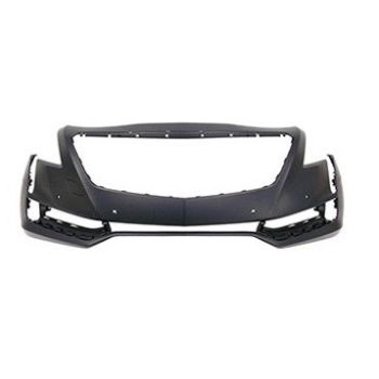 CADILLAC CT6/CT6-V FRONT BUMPER COVER PRIMED (W/6 SENSOR)(WO/RADAR CRUISE) **CAPA** OEM#84227265 2016-2018 PL#GM1000A04C