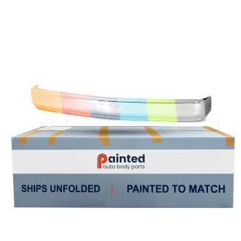 GM TRUCKS & VANS TAHOE (CHEVY) (HEAD/LAMP & C/L 2pcs Design ) FRONT BUMPER CHROME WRS (W/O AIR INTAKE) OEM#15574111 1995-2000 PL#GM1002802