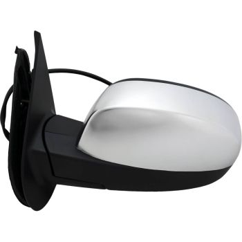 GM TRUCKS & VANS SUBURBAN (CHEVY) DOOR MIRROR LEFT (Driver Side) POWER/HEATED (WO/PUDDLE LAMP)(SATIN-CHR CVR)(WO/TRAILER TOW) OEM#25776087 2007-2014 PL#GM1320340