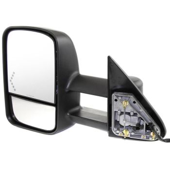 GM TRUCKS & VANS YUKON DENALI/YUKON XL DENALI (GMC) DOOR MIRROR LEFT (Driver Side) POWER/HEATED (W/SIGNAL IN GLASS)(TOW TYPE)((DUAL MIRROR)(TEXT) OEM#15904034 2003-2006 PL#GM1320355