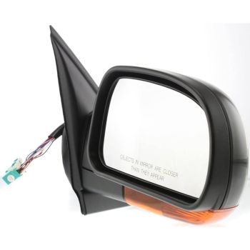 GM TRUCKS & VANS ENVOY XUV DOOR MIRROR RIGHT (Passenger Side) POWER/HEATED (W/MEMORY)(M-FOLD)(AMBER LAMP)PTD OEM#15789757 2004-2005 PL#GM1321349