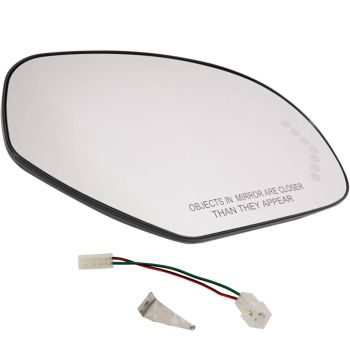 CADILLAC ESCALADE/ESCALADE ESV  DOOR MIRROR GLASS RIGHT (Passenger Side) HTD/SIGNAL (ENCASED IN BACKING) OEM#15886196 2007-2014 PL#GM1325138