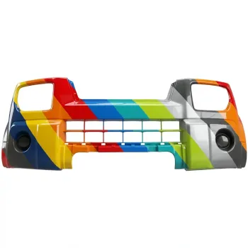 HONDA ELEMENT  FRONT BUMPER COVER DARK GRAY (EX)**CAPA** OEM#04711SCVA90ZA 2003-2005 PL#HO1000215C