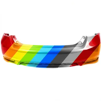 HONDA ACCORD SEDAN REAR BUMPER COVER PRIMED (4/6 CYL)(DUAL EXHAUST)(WO/SENSOR) **CAPA** OEM#71501T2FA60ZZ 2016-2017 PL#HO1100291C