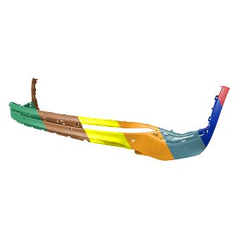 HYUNDAI SANTA FE REAR BUMPER COVER LOWER TEXTURE (W/6 PK SENSOR)(LIMITED) OEM#86650S2550 2021-2023 PL#HY1115128