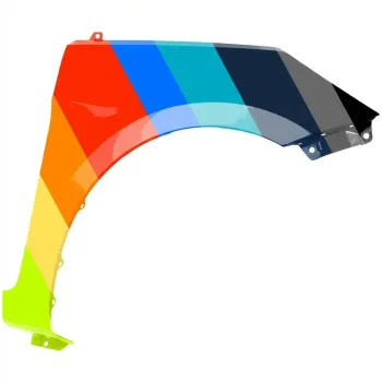 HYUNDAI ACCENT SEDAN FENDER RIGHT (Passenger Side) (WO/SIDE MARKER HOLE) OEM#663211R350 2012-2017 PL#HY1241154